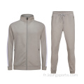 Courir de survêtement personnalisé Breathable Mens Jogging Tracksuit